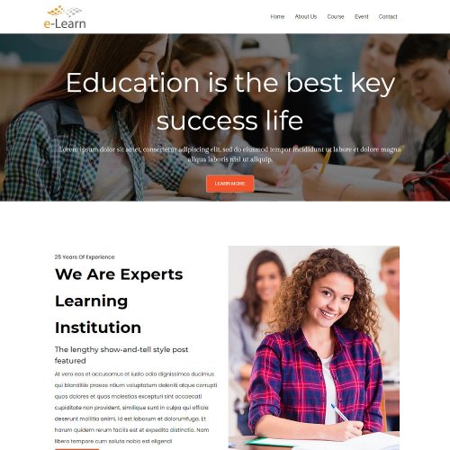E-Learn-Education-and-Training-Institute-Template