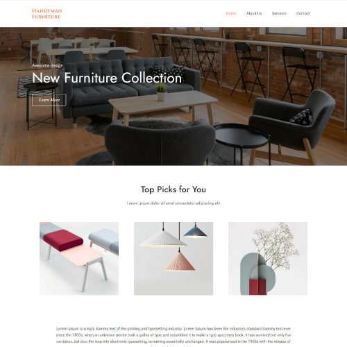 Handyman-Furniture-Handmade-Furniture-Store-Template