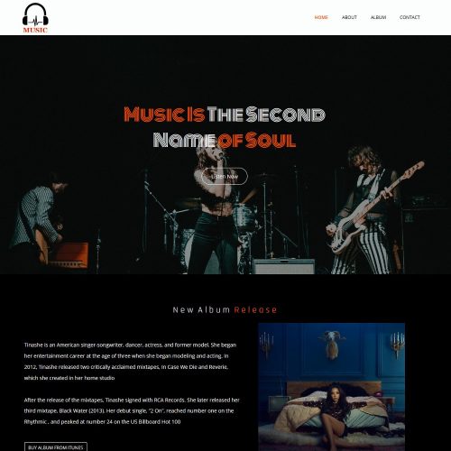 Music Band Artist Music Industry Template