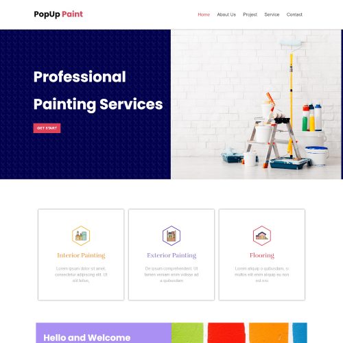 Popup-Paint-Shop-Template