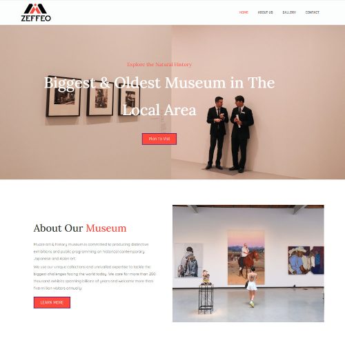 Zeffeo-Museum Art Gallery Exhibition Template