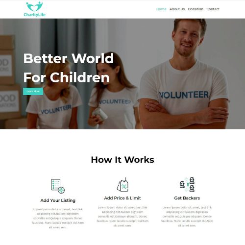 Charity-Life-Crowd-Funding-Service-Template