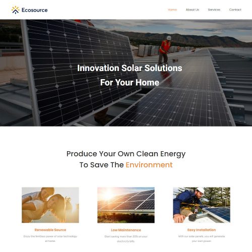 Ecosource-Green-Solar-Energy-Template