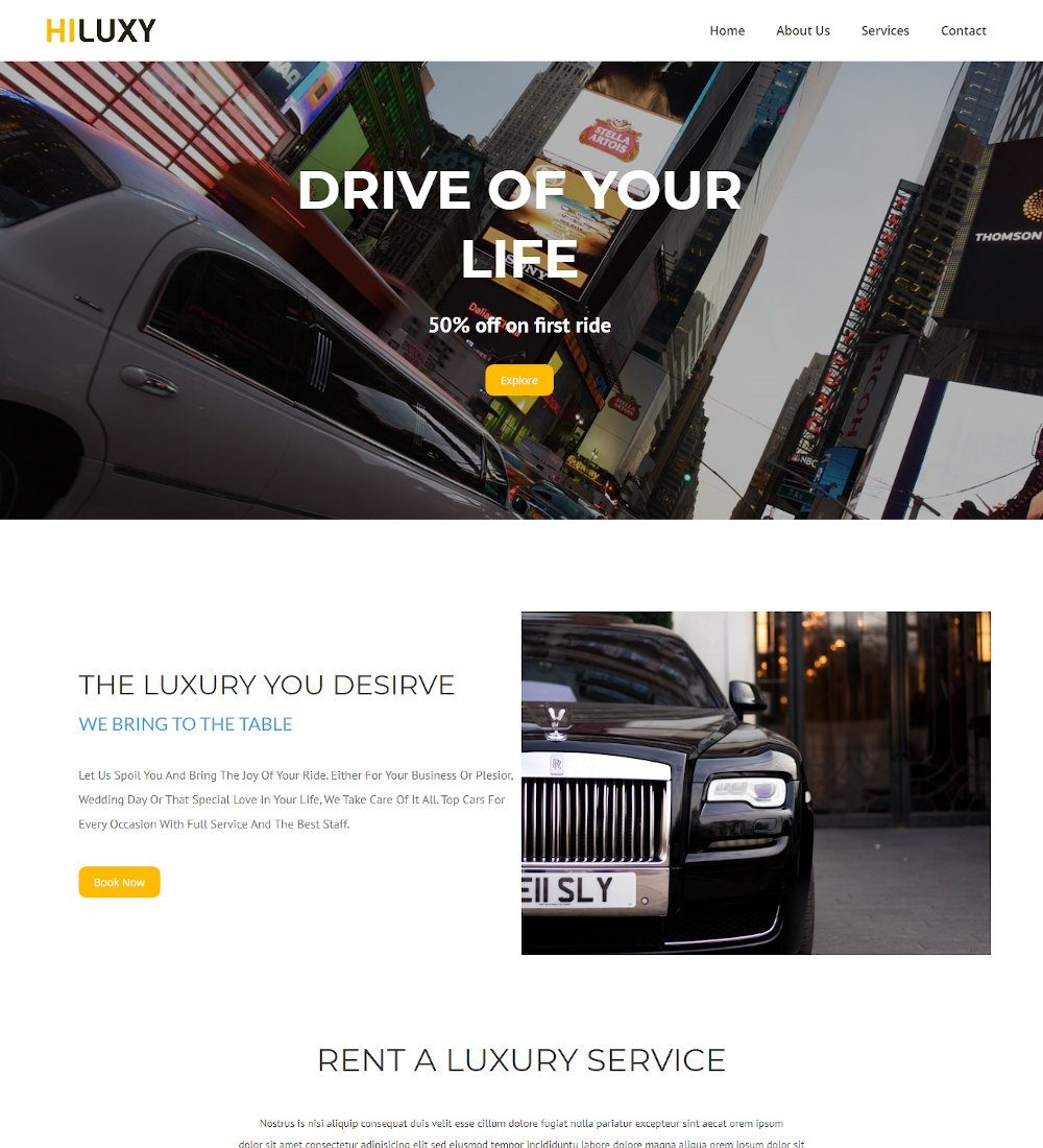 Hiluxy-Limousine-and-Car-Rent-Template