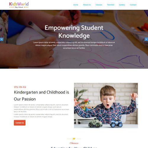 Kids-World-Day-Care-Kindergarten-Template