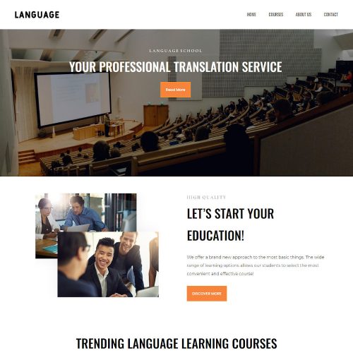 The-Language-School-Template