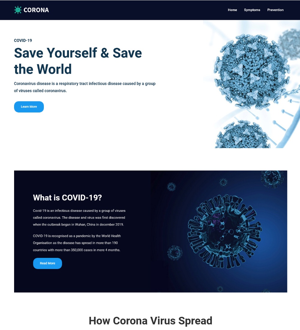 corona covid 19 virus awareness template