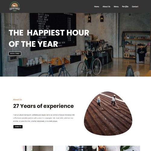 Coffee House Cafe Shop Template