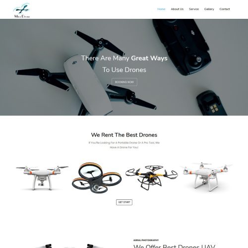 Drone for Rent UAV Business Template-