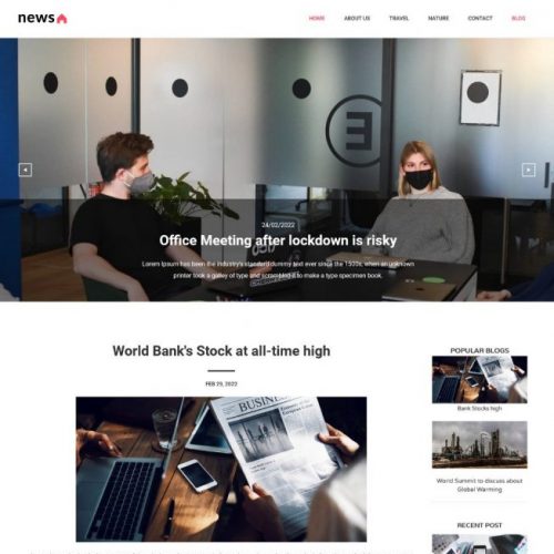 NewsHut - Newspaper and Magazine Joomla Template