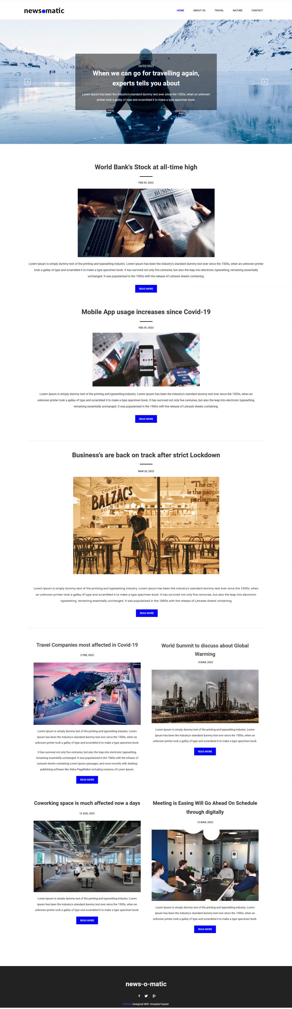 Newsomatic - News & Blog Magazine WordPress Theme