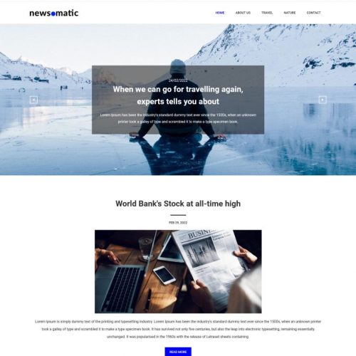 Newsomatic - News & Blog Magazine WordPress Theme