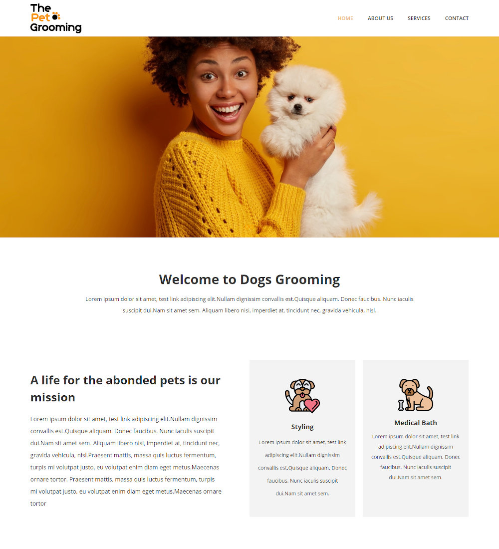 The Pet Grooming Dog Care amp Vaccination Service Template