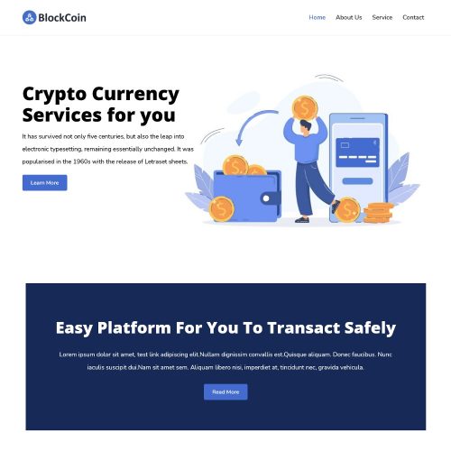 blockcoin - blockchain and cryptocrurrency technology service template