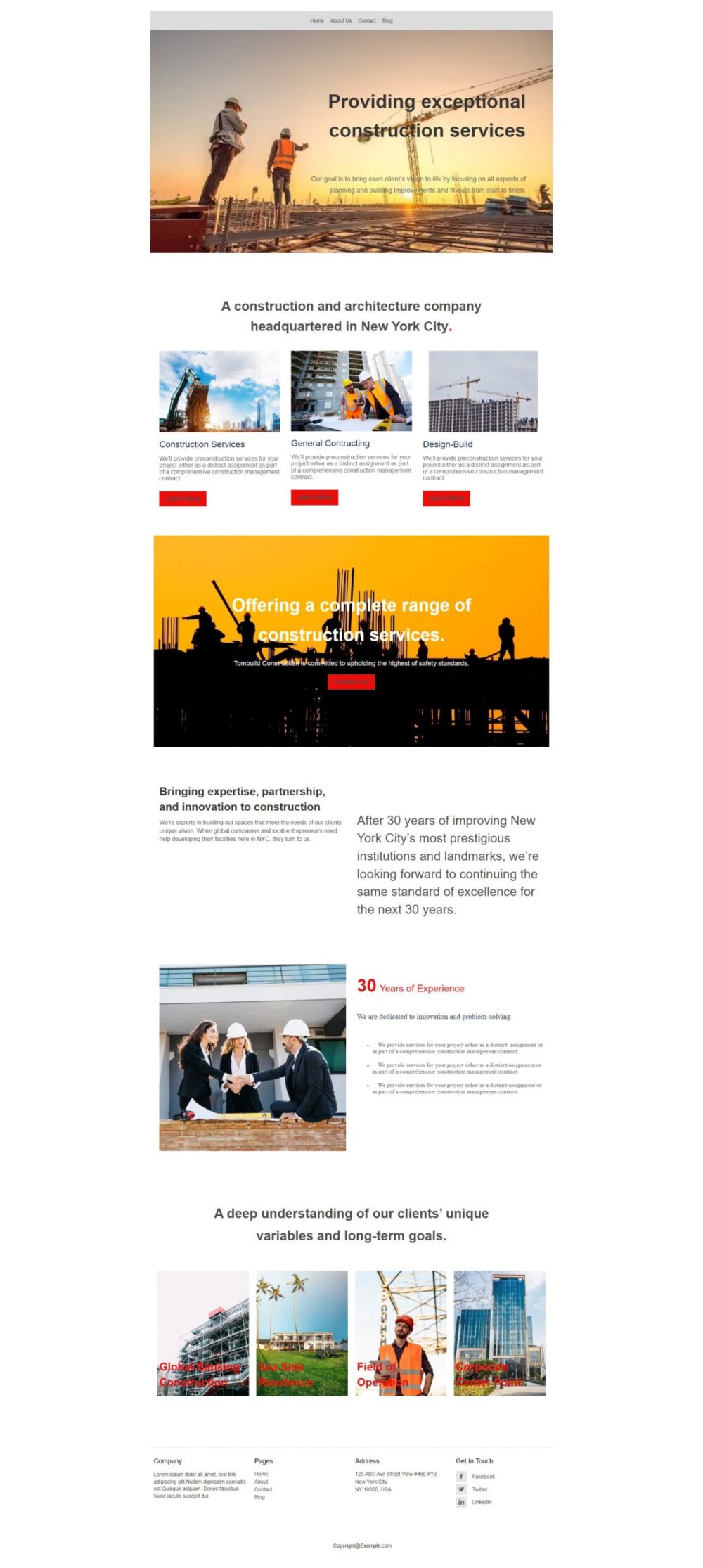 SolidStruct - Free Construction Company WordPress Theme for Builders & Contractors