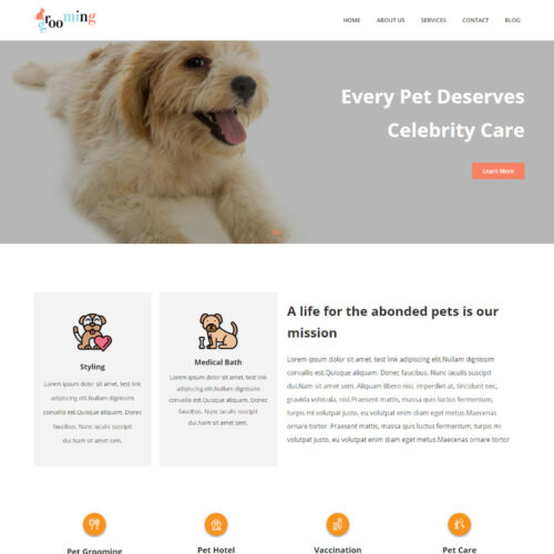 PupStyle Dog Care Joomla Template