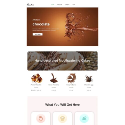 ChocoDelight - Free WordPress Theme for Chocolate Shops and Dessert Businesses