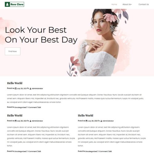 Bridal Bliss free Blogger template for wedding and bridal fashion blogs