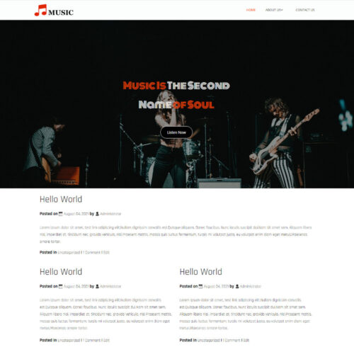 EchoBeat free Blogger template for music artists, bands, and DJs
